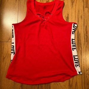 Womens red Bobbie Brooks tank top